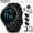 Black, variant on Garmin VIVOACTIVE 6 Health and Fitness GPS Smartwatch Pink Dawn with Silicone Band 010-02985-03 Bundle with Deco Essentials 20mm Milanese Band 3 Pack, Charging Dock and Silicone Dust Cover 3 Pack