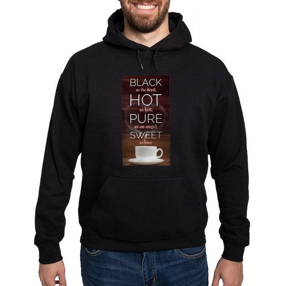 CafePress - A Cup Of Coffee Tells You Hoodie (Dark) - Pullover Hoodie, Classic, Comfortable Hooded Sweatshirt