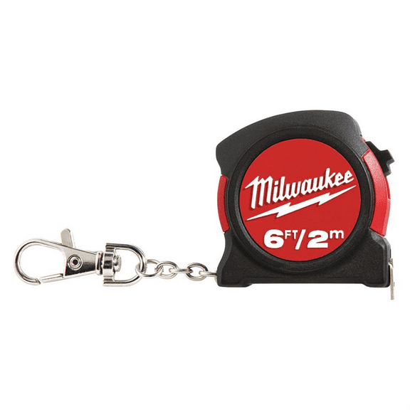 Milwaukee 48-22-5506C 6 ft / 2 m Keychain Tape Measure Clam