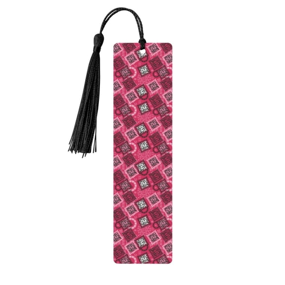 Kdxio Geometry Print Metal Tassel Bookmarks,Perfect Gift for Art Lovers and Bookworms Metal Bookmarks for Women