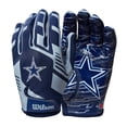 thumbnail image 1 of Guantes de fútbol wilson nfl stretch fit - dallas - adulto (wtf9326dl), 1 of 1