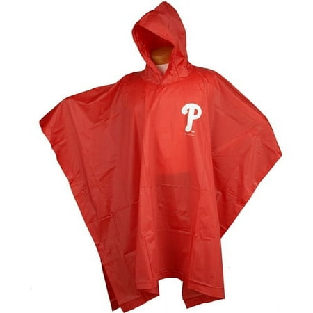 MLB Medium Weight Reusable Poncho, Philadelphia Phillies