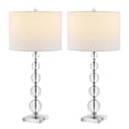 thumbnail image 4 of SAFAVIEH Liam 29 in. Table Lamps with USB Port, Clear/Chrome, Set of 2, 4 of 11
