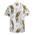 thumbnail image 3 of High Quality Hawaiian Shirts for Men Short Sleeve Aloha Beach Shirt Floral Summer Casual Button Down Shirts Blouses C2B48C, 3 of 7
