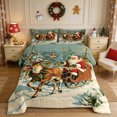 thumbnail image 2 of Erosebridal Santa Sleigh Queen Comforter Set 3 Pieces,Christmas Eve Comforter Sets Queen,Green,Reversible,1 Comforter and 2 Pillowcases, 2 of 6