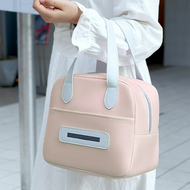 YIMWNYI Lunch Bag Sac à Riz Isolé, Grande Capacité, Imperméable, Sac à Lunch de Bureau, Rangement Portatif, Conservation des Aliments, Design Élégant, Sac Isotherme Portable