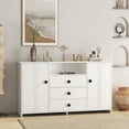 thumbnail image 2 of YYAo Sideboard Buffet Cabinet with Storage, Modern Kitchen Buffet Storage Cabinet with Drawer and Doors, 47" Large Coffee Bar with Adjustable Shelves for Kitchen, 2 of 12
