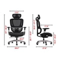 thumbnail image 4 of Staples Hyken Pro Ergonomic Fabric Swivel Task Chair Black (ST63228), 4 of 8