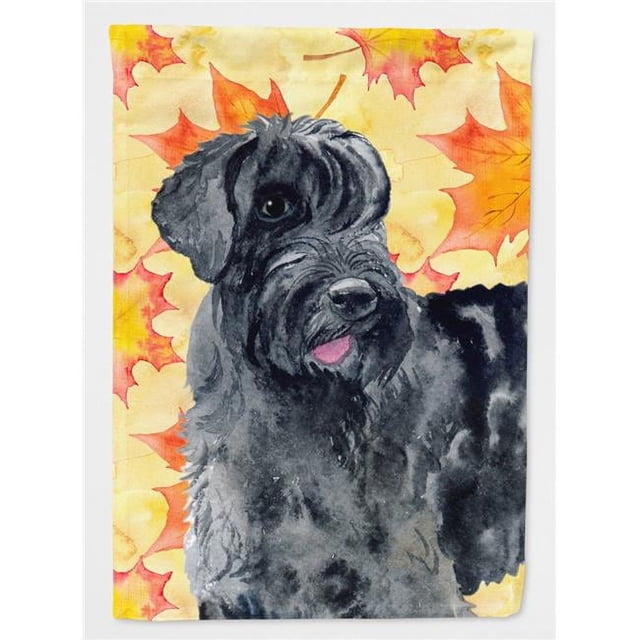 Carolines Treasures BB9921GF Giant Schnauzer Fall Flag - Garden Size