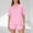 Pink, variant on Womens 2 Piece Outfits Loungewear Sets Summer Shorts and Short Sleeve Crew Neck Casual Solid Pajamas