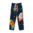 thumbnail image 4 of Fotbe Men'S Spaceships And Starsclassic Pajama Pants With Elastic Waist And Drawstring Pockets，Pajama Pants Mens Lounge Pants Super Soft, 4 of 9