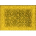 thumbnail image 1 of Ahgly Company Machine Washable Indoor Rectangle Oriental Yellow Traditional Area Rugs, 2' x 5', 1 of 4