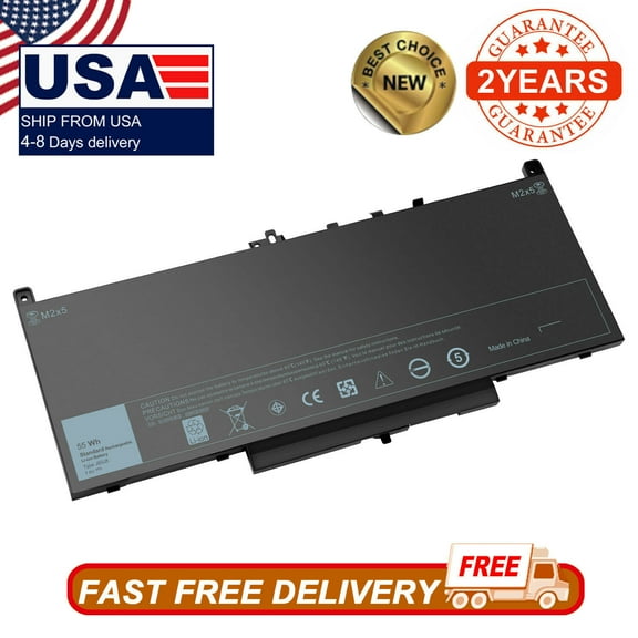 7.6V 55Wh J6OJ5 J60J5 Battery For Dell Latitude E7270 E7470 R1V85 451-BBSX MC34Y