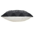 thumbnail image 4 of Ox Bay Miles 20" x 20" Black/Ivory Geometric Color Block Cotton Adult Decorative Throw Pillow, 4 of 11