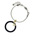 thumbnail image 2 of Delight Jewelry Acrylic Large Ring Black - Gold-tone Rope Charm Bead Dangle with Mini 2025, 2 of 4