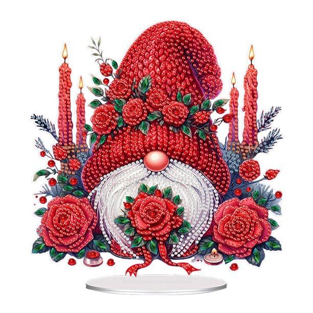 5D DIY Art Decoraciones Mesa Kits Adornos para Kit Acrílico Forma Especial Castillo Flores Oficina en El