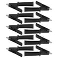 thumbnail image 2 of 10Pcs Test Lead Crocodiles Clip Brass PVC Insulated Safety Multimeter Clips for 4mm Banana PlugBlack, 2 of 5
