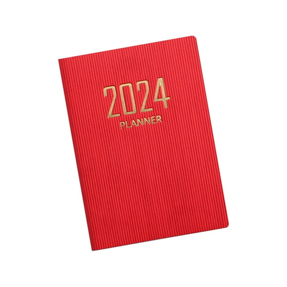 Cuaderno De Horario De Trabajo Zulema Planificador Mensual Papel Grueso Rojo
