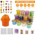 thumbnail image 4 of 24Pcs Butter Slime Kit Portable Slime Toy Safe Multi Color Slimes Creative Slime Toy Set Party Favors DIY Slimes Toy for 3 Years old and Above Boys Girls, 4 of 11
