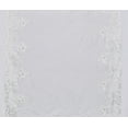 thumbnail image 2 of Zelouf Annette Single Border Sequin Embroidery Scuba Crepe  , Sewing, DIY, Crafts Fabric by the Yard, Ivory/silver, 5 Yard, 2 of 2
