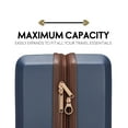 thumbnail image 3 of ELLE Luxe Journey 3 Piece Expandable Retro Spinner Luggage Set | Navy, 3 of 7