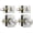 Brushed Nickel, variant on Gold Door Knob with Deadbolt, Zinc Alloy Brushed Gold Keyed Alike Exterior Door Lock Set,Heavy Duty Brushed Brass Front Door Knob and Deadbolt Set with Lock and Key, Reversible (1 Pack)