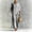 Gray, variant on Women's Plus Size 2 Piece Set – 3/4 Sleeve Lapel Button Front Top & Wide Leg Trousers with Pocket Casual Wear White,2XL