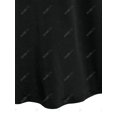 thumbnail image 4 of Tamaño de la camiseta de los ojetillos de la manga de encaje del cuello del sesgo Rosegal Mangas largas de talla grande, 4 of 5