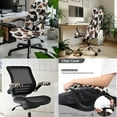 thumbnail image 2 of HELLHERO Daisy Cow Print Office Chair Covers Set, Protective Stretchable Computer Office Chair Seat Covers, Universal Desk Chairs Armrest Cover Slipcover, 2 of 6