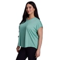thumbnail image 2 of RBX Active Women's Plus Size Yoga V-Neck Soft Jersey Tee, 2 of 4