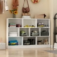 thumbnail image 5 of Oxylife 10-Cube Storage Shelf, Display Storage Cubes Organizer Cabinet for Home Office Living Room Bedroom, White, L 55.1", 5 of 9