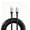 Black, variant on Coiled USB-A to USB-C 100W Charging Cable - 4ft,Purple,1 Pack