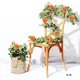 thumbnail image 5 of Guirnalda De Eucalipto 5.9 Pies/Hojas Verdes Con Flores Blancas/Decoración De Pared De Cocina/Decoración De Cocina/Verde/Artificial/Falso/A Granel/Boda/Vid/Falso/Rústico (Naranja) Muyoka Hogar, 5 of 7