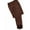 Chocolate, variant on Girls Pima Cotton Ruffle Capri Tights for ages 1 to 11 years