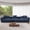 Blue, variant on bokifol Modern Sectional Sofa Couch Floor Sofa for Bedroom,Living Room,Apartment and Small Space,Ottoman,Black
