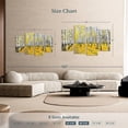thumbnail image 4 of Elephant Stock Autumn Birch Forest Trees Wall Art - Horizontal Multi Panel Canvas - Living Room Wall Decor - Nature Multi Panel - Yellow And Black Decor - 52" x 32", 4 of 8