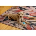 thumbnail image 4 of Linon Outdoor Washable Area Rug Collection, Orange and Cream, 5' x 7', 4 of 8