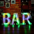 thumbnail image 5 of LED Neon Letter Lights, Light Up LED Letters Lights Light Up Marquee Letters Lights Letters Neon Signs Battery USB Multicolor, 5 of 8