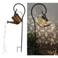 thumbnail image 3 of Luces de regadera solares de Metal, luces de jardín, aspersores, lámpara de farol de lámpara de hadas, lámpara hueca para césped de , pasarelas, Zulema Luz de regadera, 3 of 7