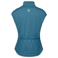 thumbnail image 2 of Women Full Zip Stand Collar Windproof Athletic Vest Sleeveless Running Golf Jacket with Storage Pocket Peacock Blue L, 2 of 5
