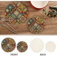 thumbnail image 4 of FREEAMG Mandala Round Trivets Pot Holders 2 Pcs, Heat Resistant Cotton Thread Weave Trivets for Hot Dishes, Cooking, Baking, Farmhouse, Kitchen Decor, 4 of 7