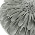 thumbnail image 3 of JWH 3D Handmade Round Decorative Velvet Flower Throw Pillow Cushion for Room 14 inch Grey, 3 of 11