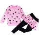 thumbnail image 1 of Conjunto de ropa para niñas pequeñas con estampado de corazones, sudadera de manga larga, camiseta, pantalones, falda, leggings, pantalones, de 2 a 8 años, 1 of 5