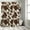 Brown Beige, variant on Luxury Fabric Shower Curtain, Brown Cowhide Cow Skin Look Cow Print 72x72inch