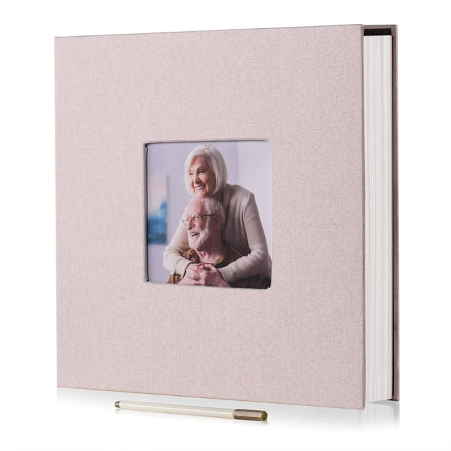 Álbum de Fotos HoneyTolly Grande DIY Autoadhesivo de Lino Beige