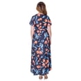 thumbnail image 5 of Womens Floral High-Low V-Neck Maxi Dress, 5 of 5