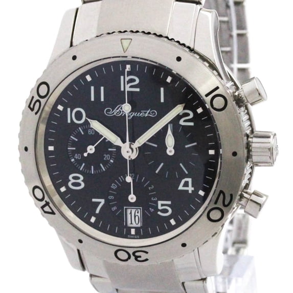 Pre-Owned BREGUET Transatlantique Type XX Steel Automatic Watch 3820 Polished