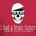 thumbnail image 3 of CafePress - Brain Tumor Excuse (White) Dark T Shirt - Men's Classic Graphic Cotton T-Shirt, 3 of 4