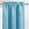 thumbnail image 3 of Blackout Curtains for Bedroom 63 Inch Length 2 Panels Set, Thermal Insulated Privacy Energy Saving Rod Pocket Window Curtain Room Darkening Drapes, W42 x L63 Inch, 3 of 7