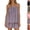 03# Purple Pink, variant on Women Gingham 2 Piece Pajama Set Flowy Peplum Babydoll Cami Top Wide Leg Shorts Sets Summer Lounge Outfit Pink M